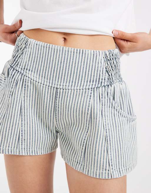 Free People Luna railroad mini shorts in horizon stripe, 3 of 5