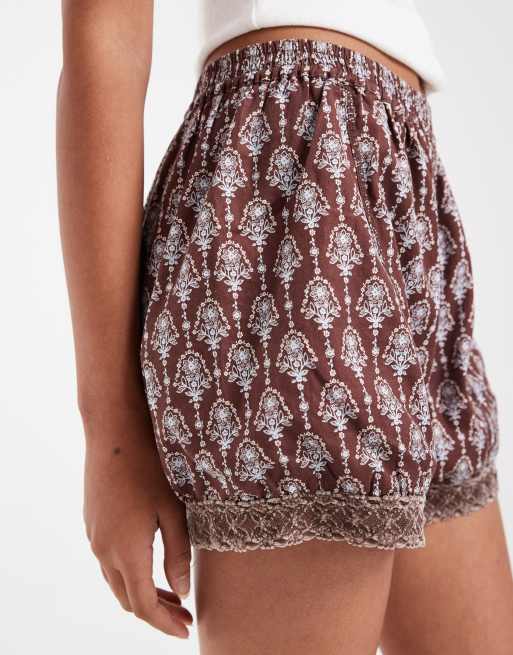 Free People – Made You Blush – Boxershorts in Brown Combo , 3 von 5
