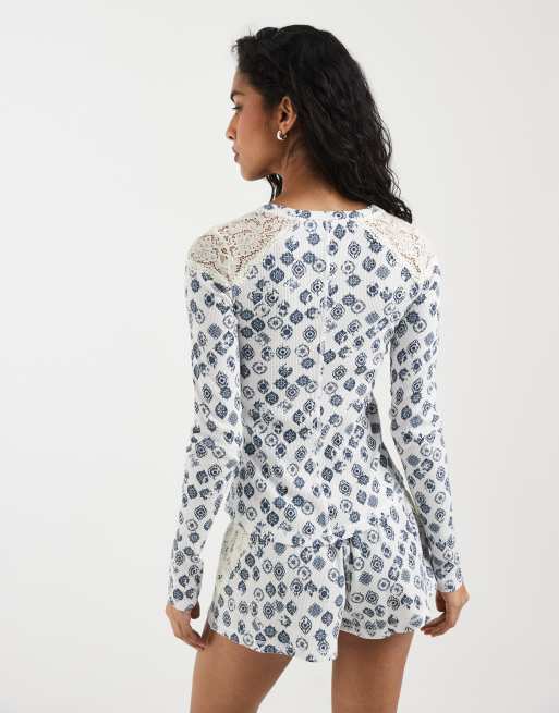 Free People made you blush layering top in white , 4 of 4