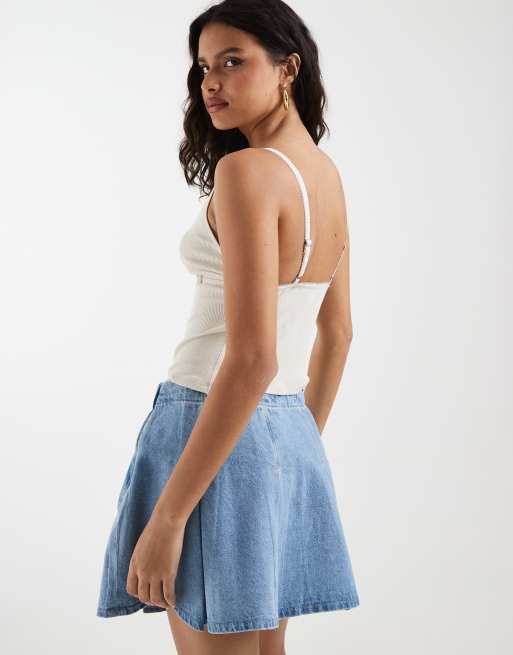 Free People made you blush lounge tank in oat cream, 4 of 4