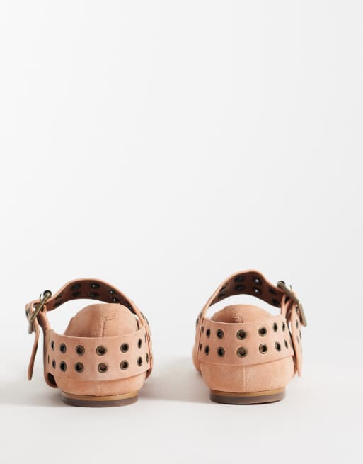 Free People maggie mary jane shoe in rose, 4 of 5