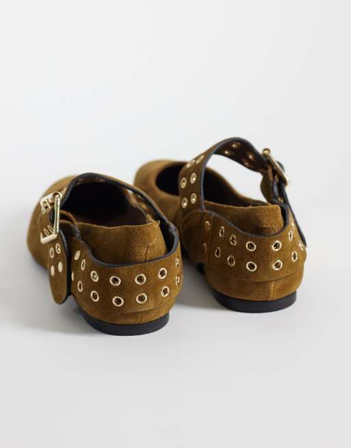 Free People maggie mary jane shoe in toffee, 3 of 4