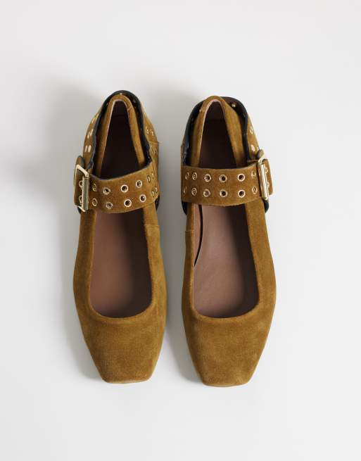 Free People maggie mary jane shoe in toffee, 4 of 4
