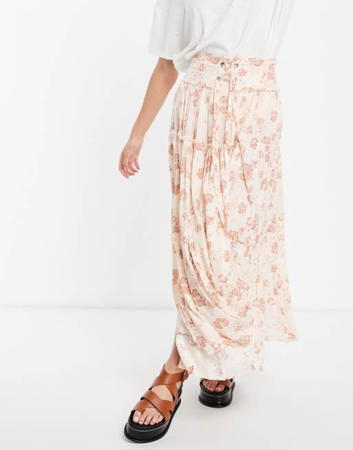 Free People magnetic meadows maxi skirt in vintage floral