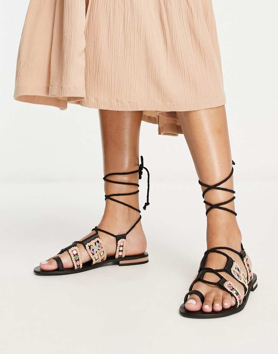 Free People Women's Black Sandals