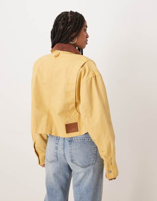 Free People – Martha – Rottingbeige arbetsjacka, 4 av 4