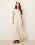 [Free People] Free People Meadows Edge boho maxi dress in white S Tea