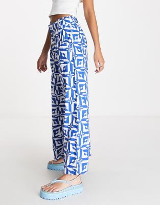 Free People Menorca cropped printed pants in multi