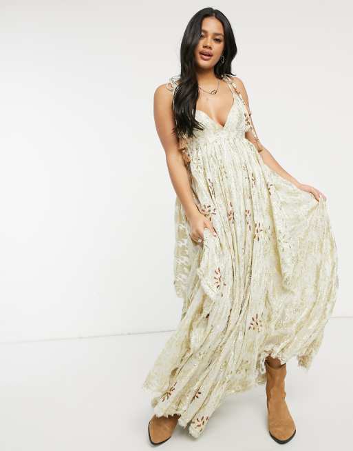 Free people golden dreams hot sale maxi