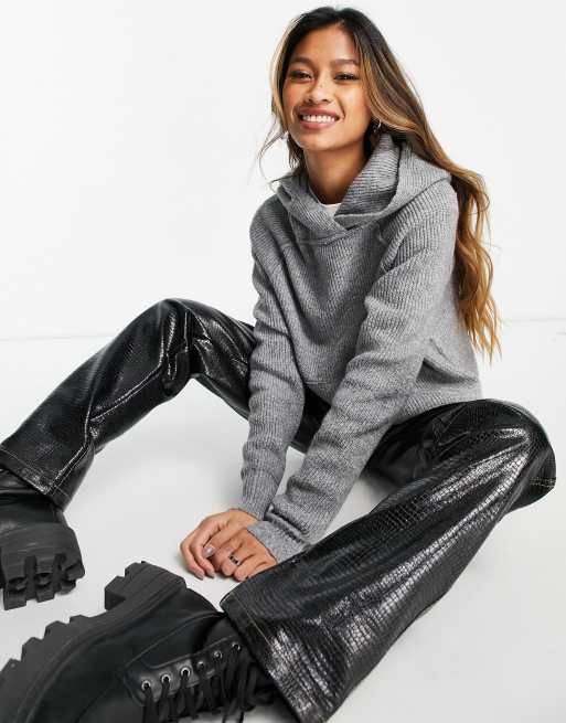 Free People – Mesmerize – Szary sweter z kapturem