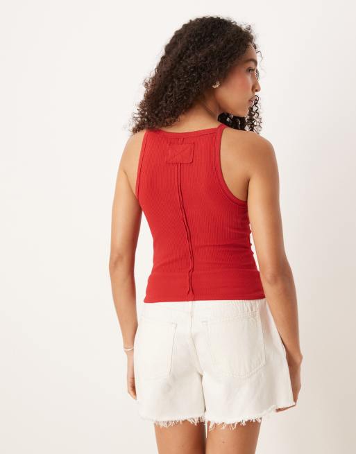 Free People - Mia - Rød tanktop, 4 af 4