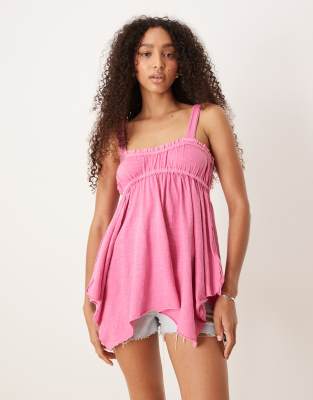 Free People Amaryllis Asymmetric Cotton Camisole