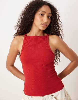 Free People - Mia - Tanktop in Samba-Rot