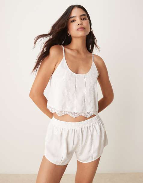 Free People midnight muse sleep set in clean ivory - view 1