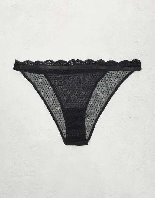 Free People midweek lace brief 3 pack in multi, 3 of 3