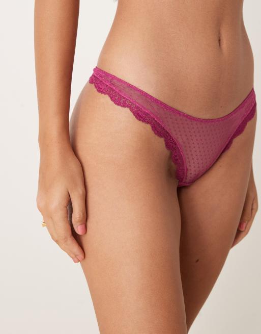 Free People - Midweek - Slip bikini color magenta in coordinato