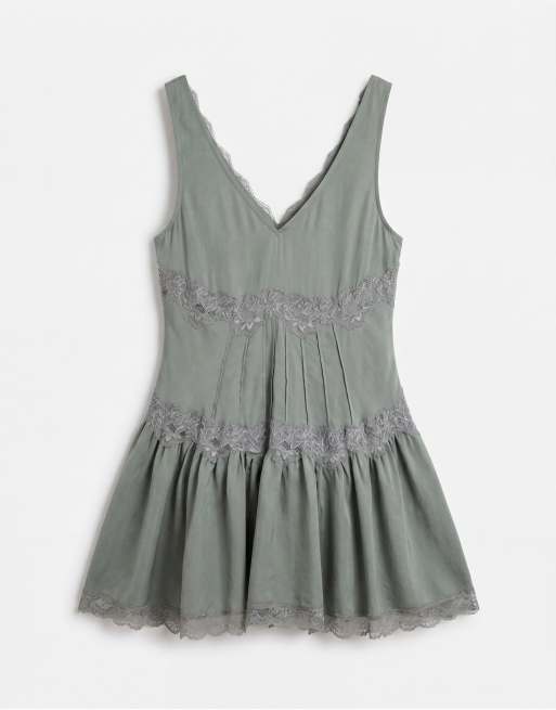 Free People mini slip-kjole i odessa grey, 6 af 7