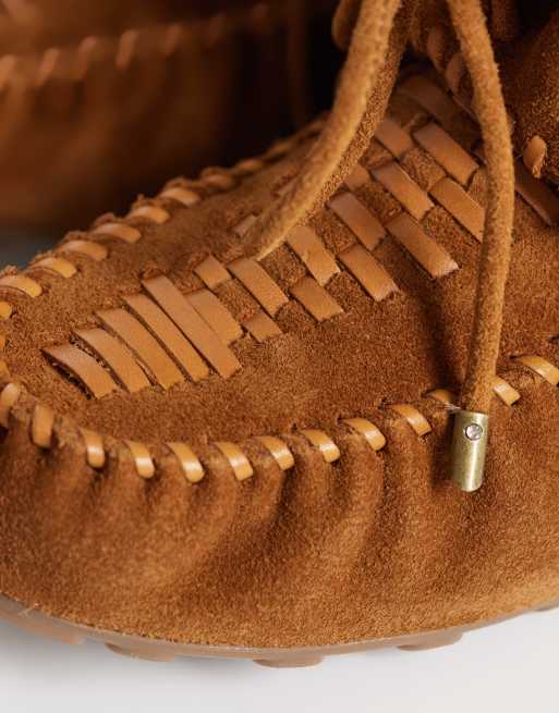 Free People misty moccasin boots in driftwood tan, 3 of 4
