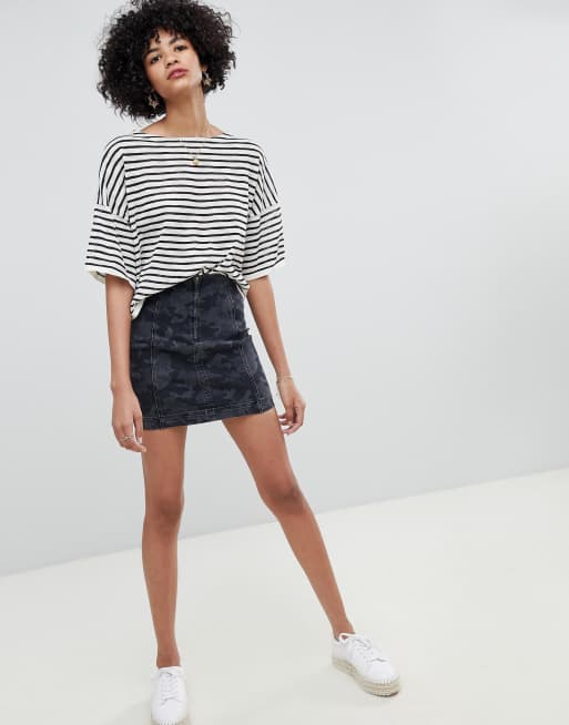 Modern femme denim store skirt