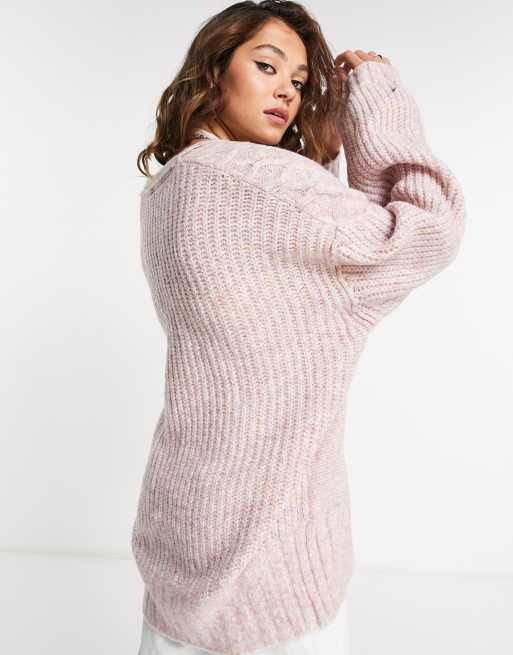 Free people pink clearance cardigan