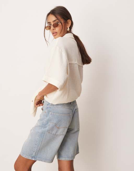 Free People - Montana - Blå afslappede jorts, 3 af 4