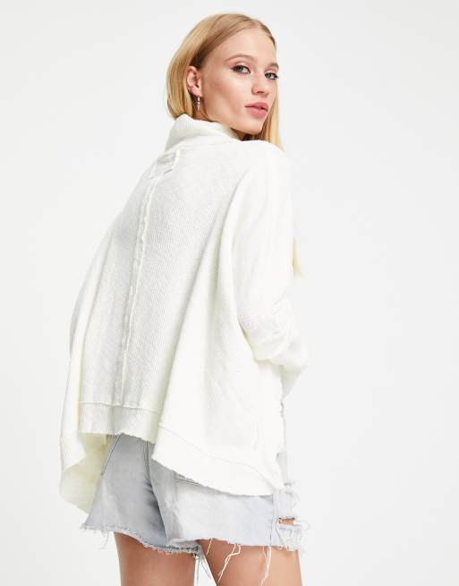 Free People – Moon – Krämvit, blommig tröja , 2 av 4