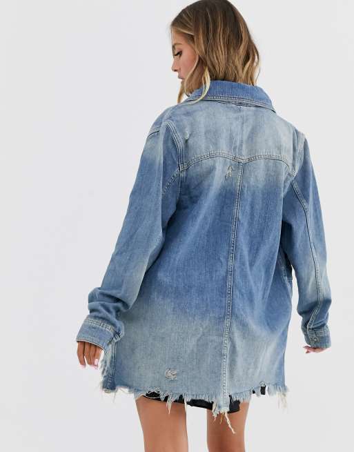 Free people moonchild cheap denim shirt