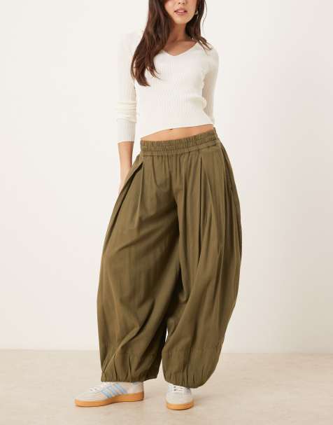 Free People - Moonflower - Pantaloni a palloncino color salvia - view 1