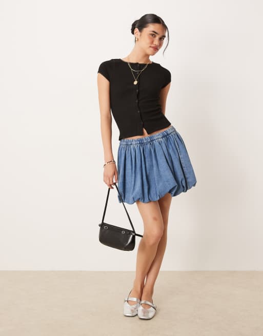 Free People most wanted button up tee in black, 2 of 4