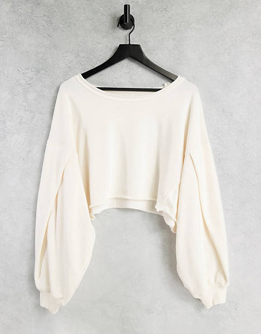 Free People Movement relaxed the way you move sweatshirt with exposed seams