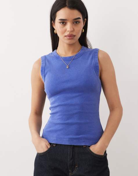 Free People murphy tank top in blue - view 1