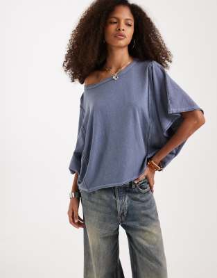 Free People Next Level Boxy Cropped T-shirt In Brown