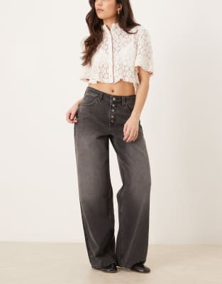 Nia BF - Jean - Noir délavé W29