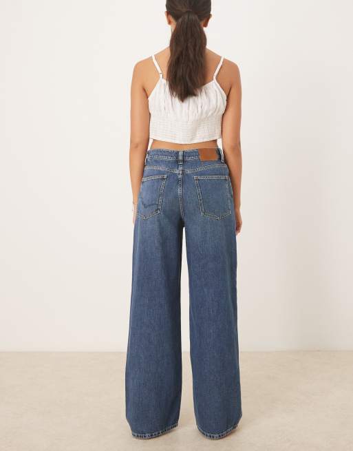 Free People – Nia – Niebieskie jeansy o bardzo luźnym kroju boyfriend, 2 z 5