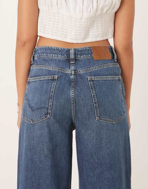 Free People – Nia – Niebieskie jeansy o bardzo luźnym kroju boyfriend, 4 z 5