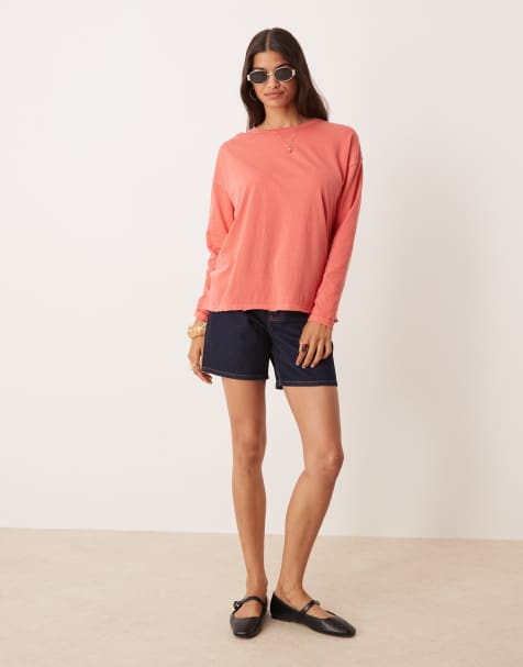 Free People - Nina - Rosa langærmet top - view 1