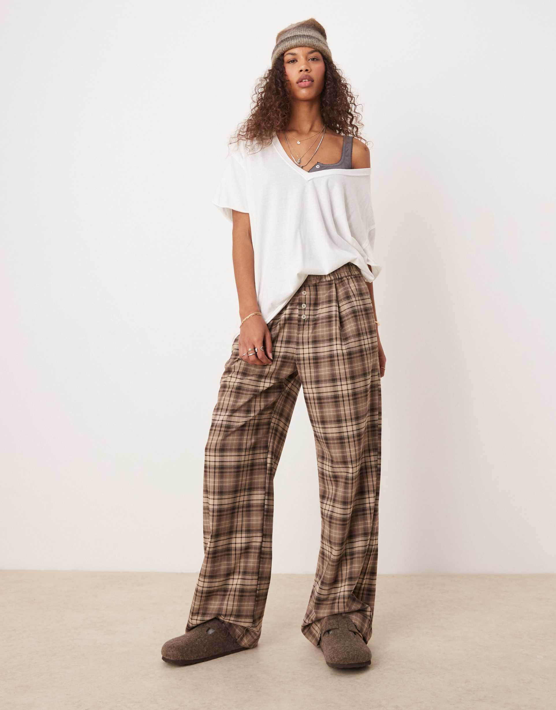 free people nina v-neck oversized t-shirt in ivory