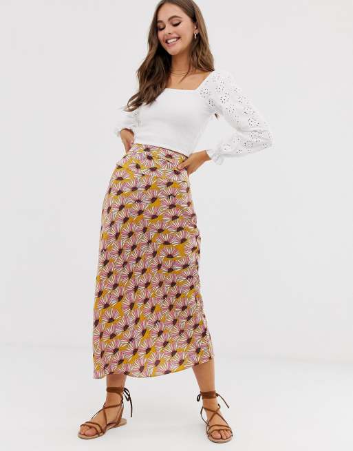 Bias cut hotsell skirt asos