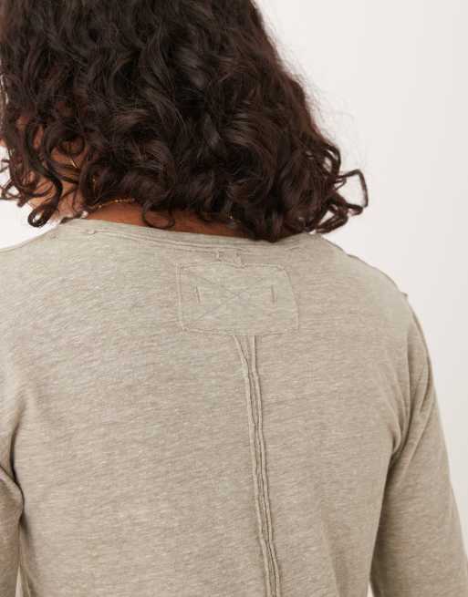Free People - Nova - T-shirt met lange mouwen in caiman, 3 van 4