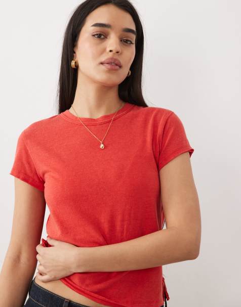 Free People nova top in red