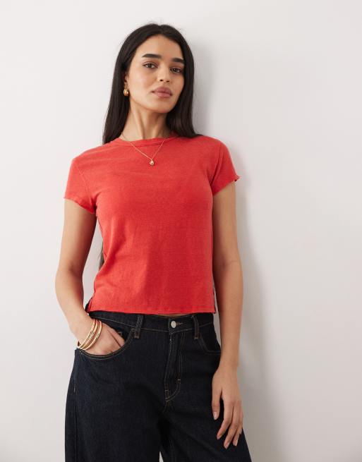 Free People nova top in red, 4 of 4