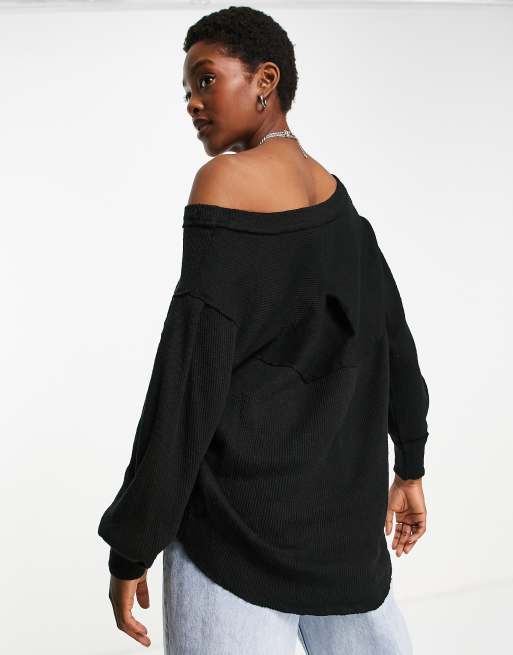 Free people off the cheap shoulder sweatshirt