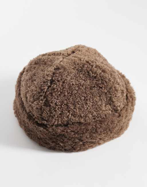 Free People - Oh So Cosy - Gorro de pescador marrón chocolate, 3 de 3