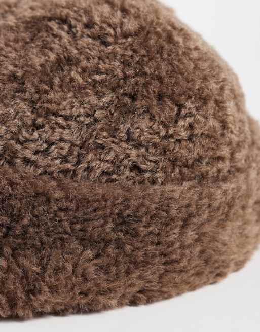 Free People - Oh So Cosy - Vissersmuts in chocoladebruin, 2 van 3