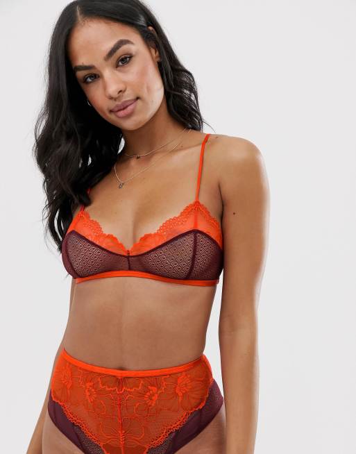 Free People - Olivia - Set rosso colourblock in pizzo, 2 di 3