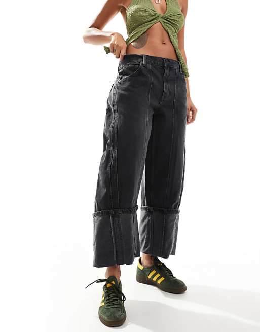Olsen Cuffed Barrel Jean | Black Ice Olsen Cuffed Barrel Jean | Black Ice