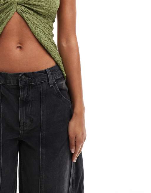 Olsen Cuffed Barrel Jean | Black Ice
