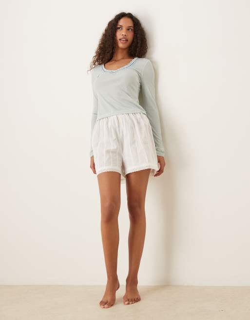 Free People – Only You – Isblå topp med långa ärmar, 3 av 4