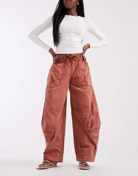 Free People Onset parachute pants in paper lantern - view 1