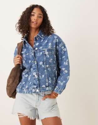 Free People Opal Swim Denim Jacket In Blue